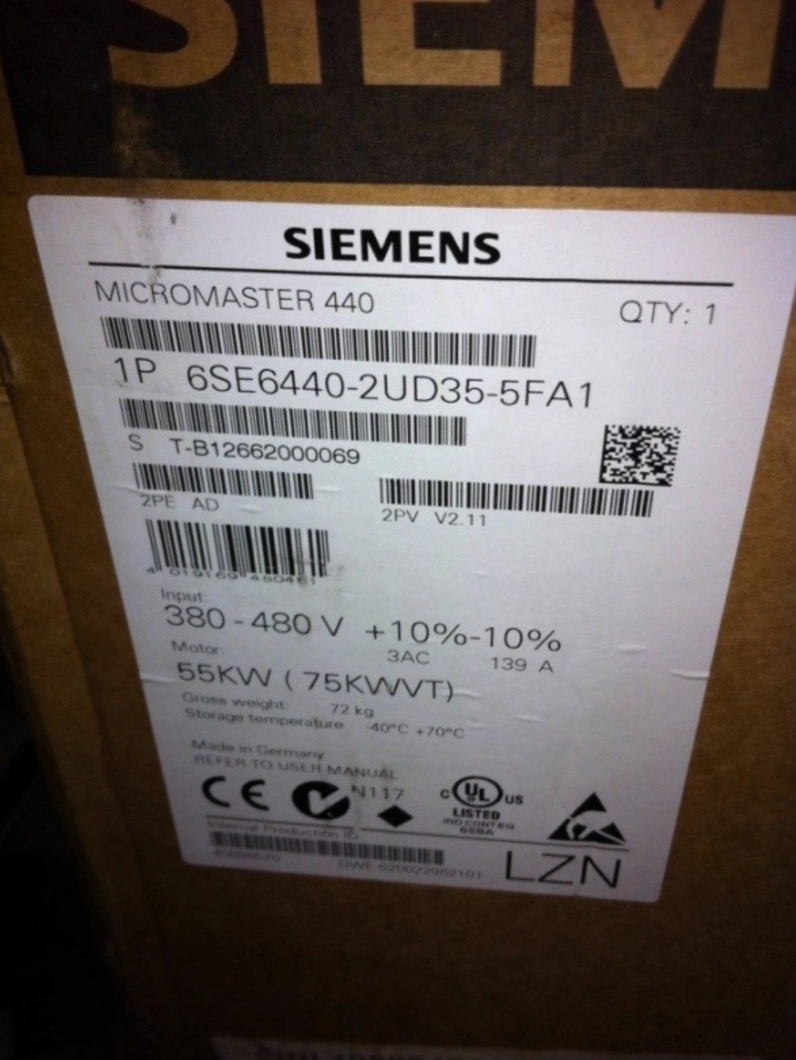  Siemens 6SE6440-2UD35-5FA1